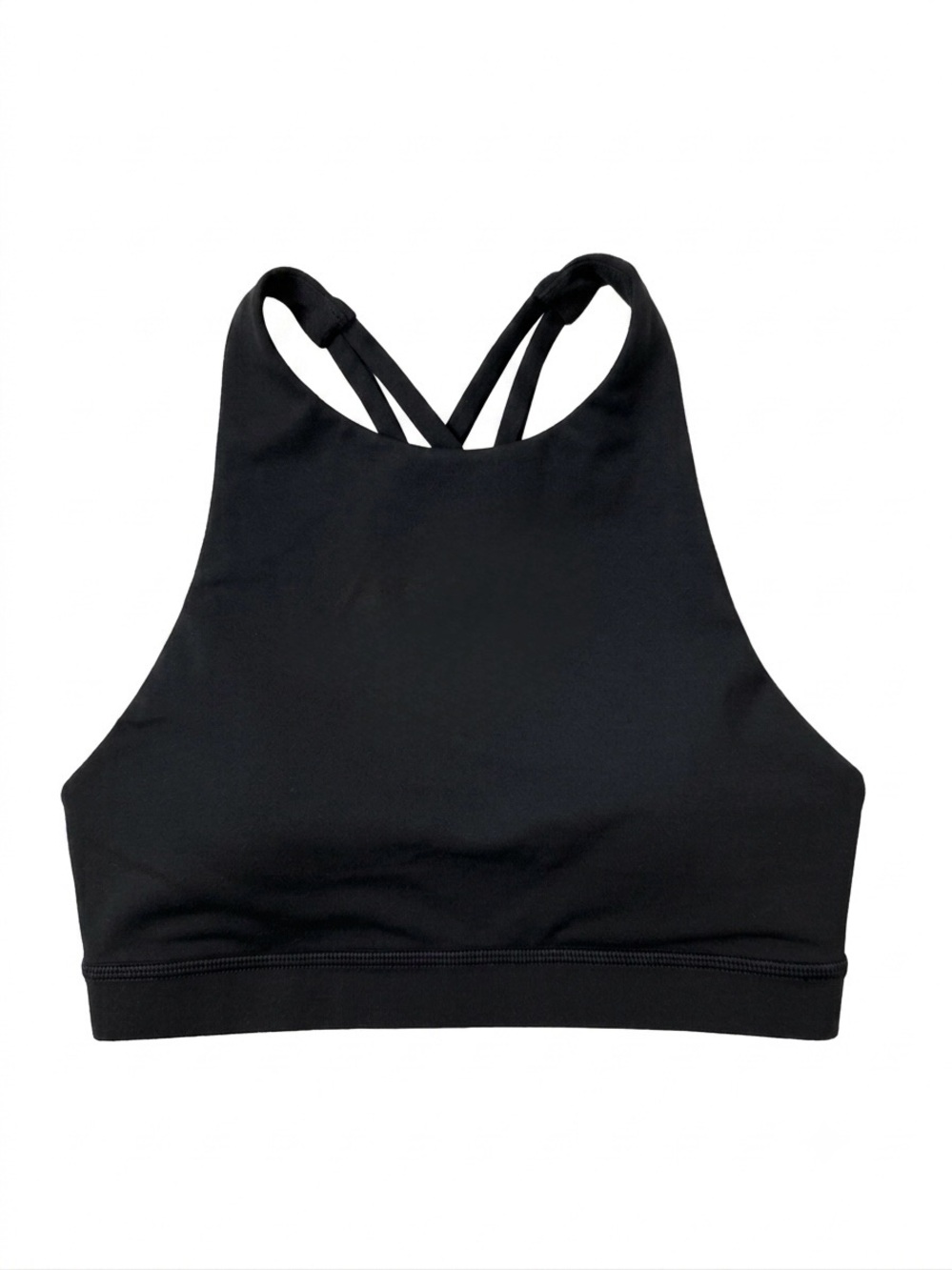 Lululemon Energy Bra High Neck Luxtreme in Black Medium Support B–D Cups Size 4